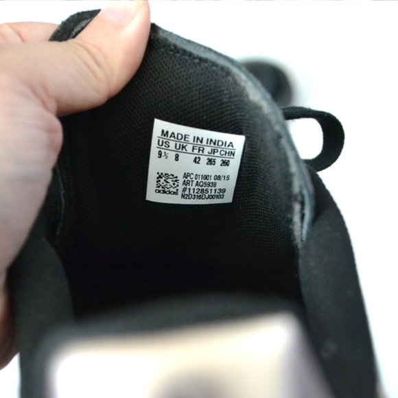 Adidas Stan Smith Rose Gold and Black Sneakers - Picture 5 of 8